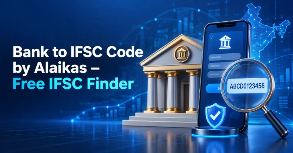 Bank to IFSC Code by Alaikas – Free IFSC Finder bank to ifsc code by alaikas